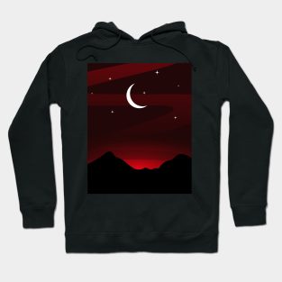 Red Mountains and Sky Hoodie